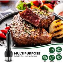 1/2 件装肉锤，配有超锋利不锈钢针，是一款专业的厨房小工具，可用于嫩化和烹饪肉类，例如烧烤、腌制、牛排、牛肉和家禽。 - 均碼 - 查看 3