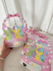 20pcs Easter Gift Bags, Self-Sealing Packaging Bags, Cartoon Rabbit & Egg Favor Bags - Easter Tote Bag - View 1