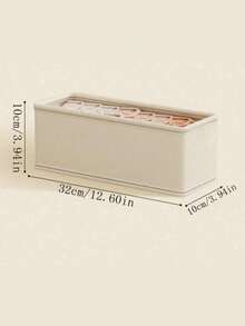 Large Capacity Storage Basket, Durable Fabric Closet Storage Box With Transparent Window, Foldable With Lid, Suitable For Home Storage, Household Essentials Organization, Foldable Storage Box, Clothing Storage Box, Storage Container - Beige - View 12