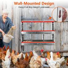 Cajas de Nidificación Metálicas para Gallinas de 6 Huequeros, Montaje en Pared, Fácil Recolección de Huevos, Compatible con Gallinero - Rojo - Ver 3