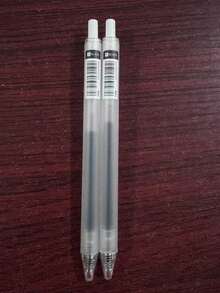 3pcs/Set Neutral Pens, Black Ink, Suitable For Students And Office Use - Blue - View 7