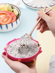 Bộ 5/10 thìa tráng miệng bằng thép không gỉ sáng tạo, thìa hình xẻng, thìa kem, thìa cà phê, thìa trà dài, thìa espresso. - Nhiều màu - Xem 7