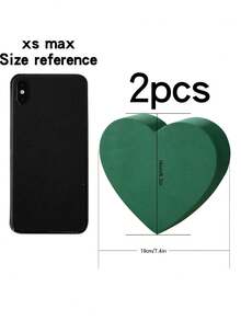 20片/10片/5片/4片/2片 19厘米/7.48英寸 * 15厘米/5.91英寸 * 8厘米/2.54英寸 圆形绿色干湿两用花泥，人造花泥块，适用于婚礼、插花 - 彩色 - 查看 18