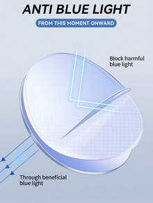 1pc Classic Cute & Playful TR Ultra-Light Non-Slip Arm Eyeglasses - Transparent Brown - View 3