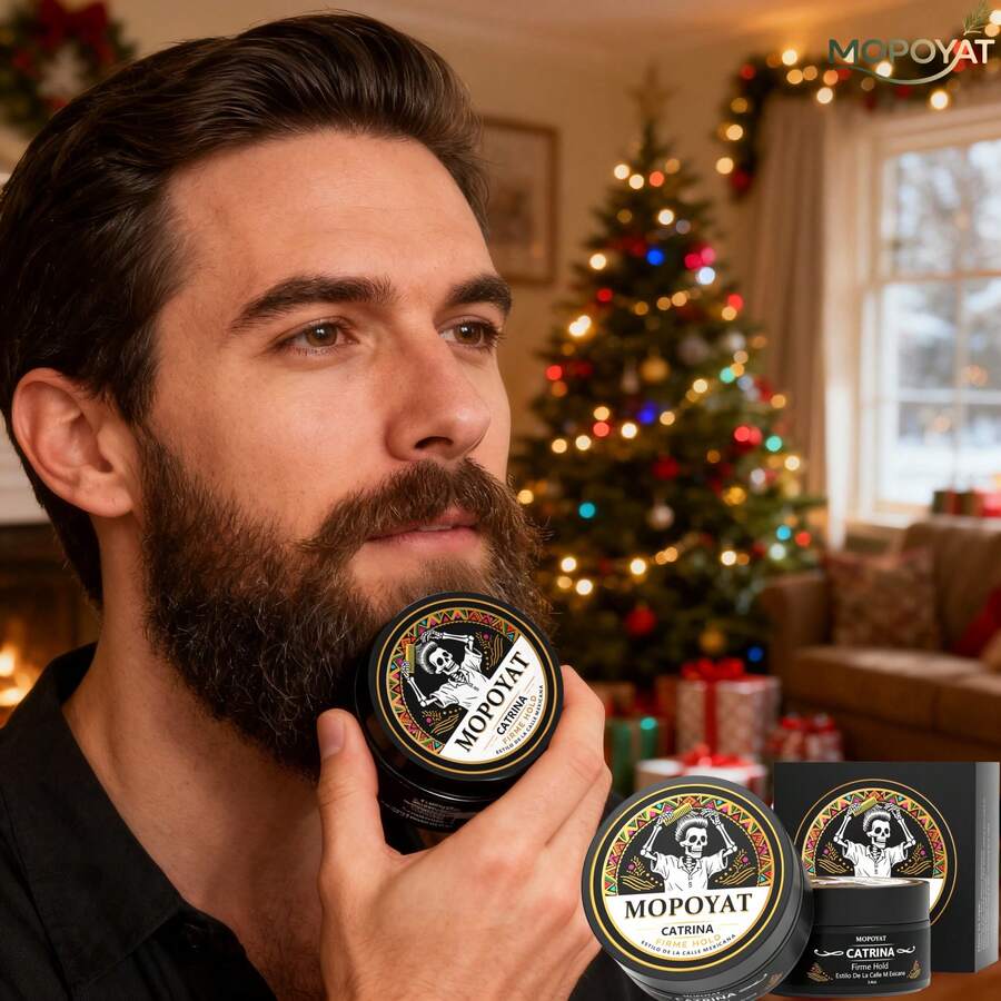 El bálsamo para barba MOPOYAT de 4.ª generación limpia profundamente, ilumina y realza el brillo de la barba. Sin alcohol. Disponible exclusivamente para Halloween, por tiempo limitado. - 1 pieza - Ver 1