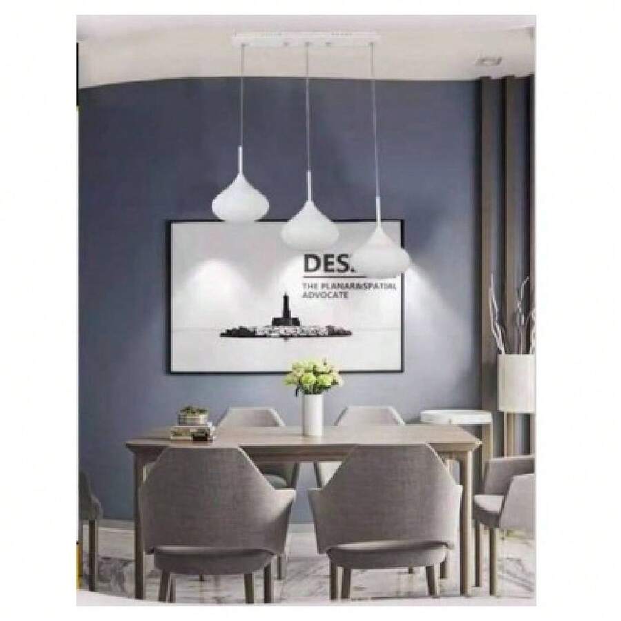 OISE ART STORE Lampadario Da Soffitto A Sospensione Design 3 Gocce 36w-72w 3000k-6500k B03 - - Multicolore - Visualizzare 1