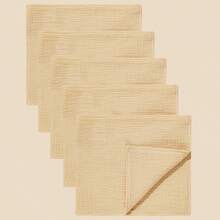 5Pcs,Pure Cotton Crepe Fabric Baby Towels,Ultra-Soft 4-Layer Design, Washable And Reusable, Highly Absorbent Baby Towels. - Multicolor - View 11