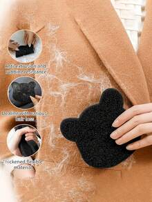 8个可重复使用的宠物毛发去除海绵 | 洗衣机绒毛和毛发收集器 | 宠物主人专用防毛发洗衣球 - 黑色 - 查看 10