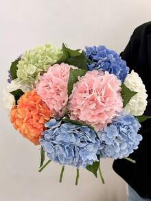 Bó hoa cẩm tú cầu nhân tạo 1/3/6 bông - Hoa cẩm tú cầu bằng lụa trông như thật, thích hợp để tự làm bó hoa cưới, trang trí tiệc cưới, trang trí nhà/văn phòng (phòng khách, nhà bếp, sân vườn, khách sạn), quà tặng Ngày của Mẹ, sinh nhật, Ngày Valentine, trang trí phòng, trang trí nhà cửa, trang trí mùa thu, trang trí phòng ngủ, trang trí Halloween, trang trí đám cưới. - Hồng khói - Xem 8