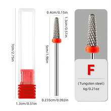 1pc Tungsten Carbide Nail Drill Bit, Durable Nail File For Fast Nail Removal, Callus & Cuticle Care Manicure Tool - Multicolor - View 16