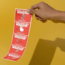 500pcs/Roll Reminder Label Stickers, "Handle With Care,I'm Feagile", Waterproof PVC Self-Adhesive Label Stickers For Fragile Item Packaging Box, School Supplies,Household Goods Scrapbook Supplies Funny Stickers Scrapbooking Supplies Kindle - A - View 4