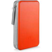 Soporte para CD, estuche para CD/DVD de 96 capacidades, organizador de almacenamiento portátil, soporte protector de plástico duro para viajes en coche YODD - Negro - Ver 9