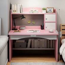 Mesa de estudio auxiliar para PC de casa - Roble - Ver 4