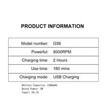 Hatteker 1个带液晶显示屏的智能电动理发器，家用渐变理发器，男士适用 - 彩色 - 查看 5
