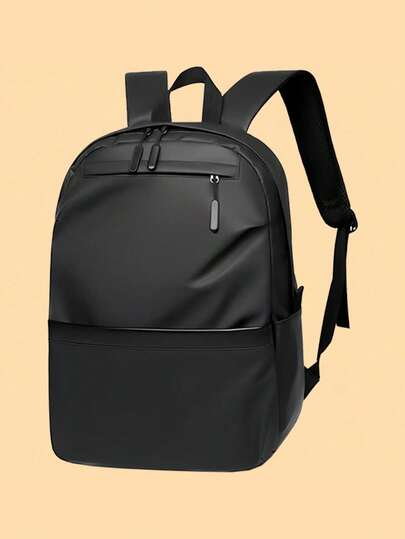 Nueva y popular mochila impermeable de gran capacidad con dos correas para los hombros y un compartimento para portátil, tamaño mediano, famosa en línea para hombres.