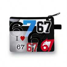 New Stylish Wallet, Cute Cartoon Dinosaur & Football Design, Suitable For Men, Women, Students, Children, Coin Purse - Number 67 - View 1