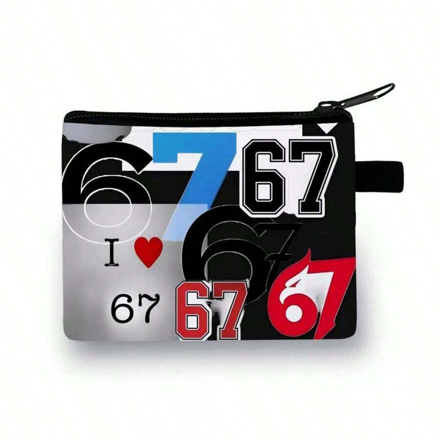 New Stylish Wallet, Cute Cartoon Dinosaur & Football Design, Suitable For Men, Women, Students, Children, Coin Purse - Number 67 - View 1