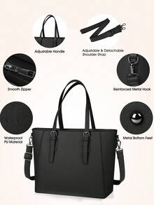 Business Bag Women's Large Capacity Tote Bag Job Hunting A4 Compatible Recruit Bag Independent Shoulder Formal Bag Bag Handbag Commuting Women Employment Interview - Multicolor - View 4