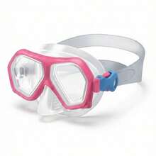 Set de Aletas y Googles Infantiles para Nadar y Bucear - Rosa - Ver 4