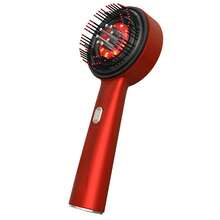 Electric Scalp Massage Comb, 630nm Red Light Hair Care Comb, Three Modes Available, 6ML Large-Capacity Liquid Guide Tank, Type-C Charging - Red - View 13