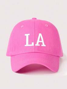 1 pieza Gorra de béisbol LA bordada, sombrero casual ajustable con protección solar para exteriores, adecuado para primavera/otoño, viajes, playa, unisex, estilo Y2K - gorra de beisbol - Ver 19