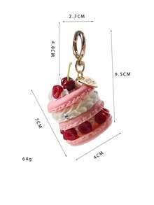 1件新款水果甜点吊坠，正品小众简约女友包包吊坠钥匙扣挂件礼物 - 彩色 - 查看 6