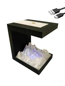 SLNU★Nouvelle lampe d'ambiance RGB 7 couleurs tactile 3-en-1, petite veilleuse pour bureau d'ordinateur, table de chevet, chambre, basse tension 3,7 V, alimentée par chargeur USB d'ordinateur/téléphone, design minimaliste de pic de montagne, lampe de style bohème cosy pour meuble de chevet, dortoir, chambre d'enfant, salon, décoration de fête, lampe de bureau bienveillante pour la chambre à coucher - Multicolore - Voir 12