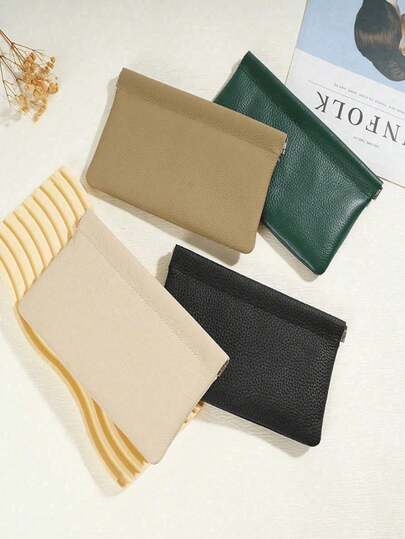 1 Self-Sealing Leather Wallet. Passport And Driver's License Set. Headphone And Data Cable Storage. Cash Storage Pocket. Cosmetic Bag, Wallet, Business Casual Women's Wallet, Women's Wallet, Wallet