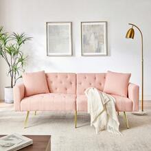 Sofa Bed Mattress - Pink + Teddy - View 8