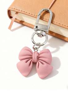 1PC Premium Metal Electroplated Pink Keychain, Sweet And Fresh 3D Bowknot Bag Charm – Stylish Lightweight Accessory (25g) Boasting Durable, Scratch-Resistant Quality – Ideal For Home Use, Daily Commute, Travel Journeys, Outdoor Adventures, Business Trips, Parties, Friendly Gatherings – Wonderful Gift Choice For Juniors, Couples, Spouses, Colleagues, Friends, Elders, Kids, Classmates, Teachers – Limited To 1PC Per Customer – Perfect For Decorating Bags And Keys To Add Feminine Charm And Upgrade Daily Style - 粉色 - 查看 6