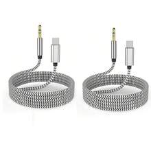 1 pièce Câble AUX, adaptateur convertisseur audio de 3,5 mm vers Type-C, cordon auxiliaire stéréo compatible avec iPhone 17/16 Pro Max/16 Pro/16 Plus/16/15, S25/S24/S23/S22/S21 Ultra Plus, Séries - motif de serpent - Voir 9