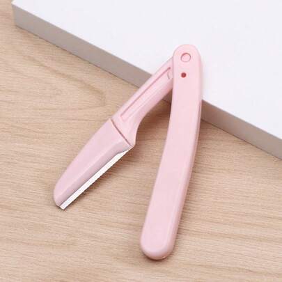 Foldable Eyebrow Razor For Women – Portable Makeup Tool Beginner-Friendly Brow Shaper, Facial Hair Remover Depilatory Cream Sidekick, Summer Travel Must-Have