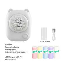 AI Mini Printer, Thermal Inkless Sticker Maker With 5 Rolls Printing Paper, Compatible With IOS&Android , For Study Notes, Pictures, DIY, Journal, Photos, Label,Scrapbook - Multicolor - View 16