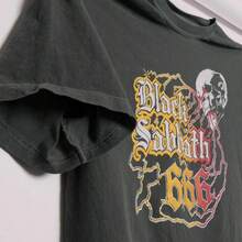 Camiseta de la banda Black  666 Skull Lightning Bolts  Dio Heavy Metal Rock Legends Deep Purple Ultra Faded - XL - Blanco y negro(no personalizable) - Ver 2