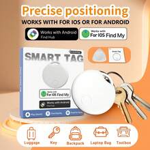 RSH 双系统设备智能迷你追踪器，支持iOS和安卓系统，短距离实时定位，物品查找器，高分贝防丢提醒设备，CR2032可更换电池，无需网络，无需安装APP，永久免费 - 彩色 - 查看 7