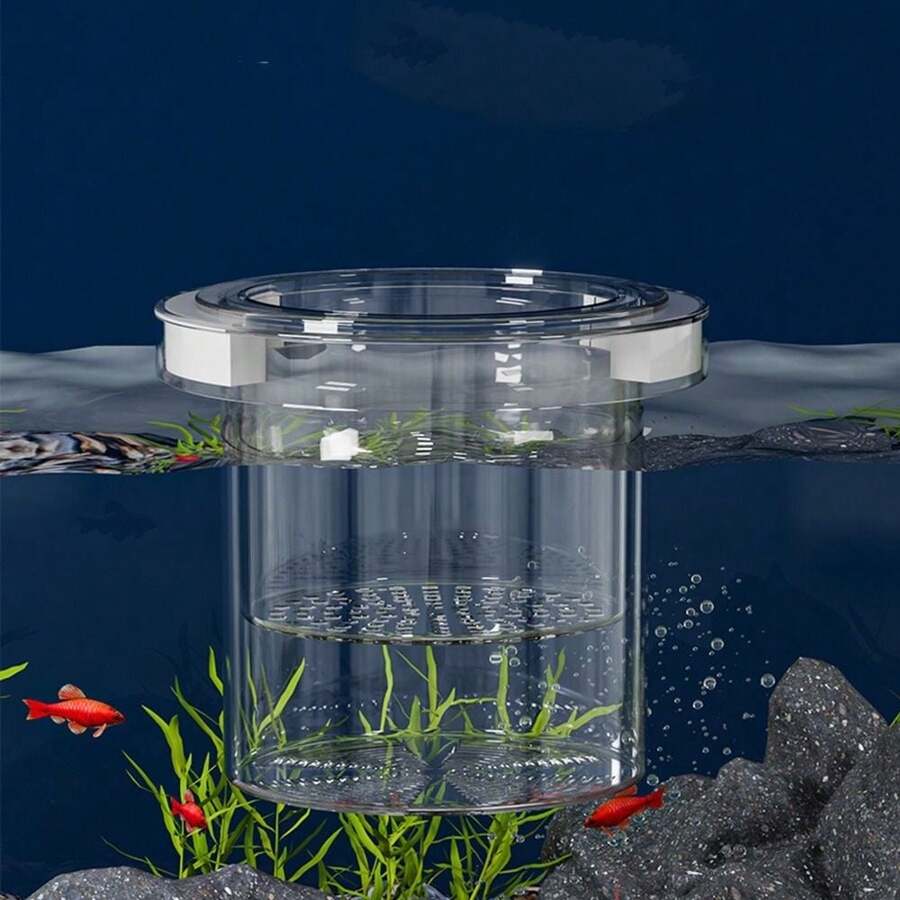 1PC Acrylic Floating Fish Breeding Isolation Box Aquarium Breeder Feeder Transparent Isolation Box Aquarium Hatchery Accessory - Multicolor - View 1
