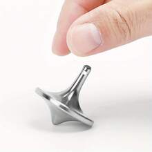 1个锌合金旋转陀螺，高级精致完美平衡桌面旋转器，适用于办公室和各种活动 - 彩色 - 查看 12