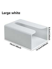 1pc Bathroom Tissue Box, Wall-Mounted Waterproof Toilet Paper Holder, Home Restroom Tissue Storage Box - Multicolor - View 14