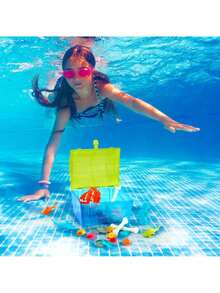 Battat – Juego de Buceo para niños – Juguetes de Agua y Piscina – Cofre del Tesoro Pirata – Juguetes de Playa de Verano – 8 años + – Pirate Diving Set,40992213 - Gris - Ver 2