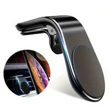 Magnetic Car Phone Holder - Rotatable And Adjustable Angle, Stable Suction Cup Base, Built-In Strong Neodymium Magnets, Auto Attachment, Signal-Friendly, Compact And Stable Design, Suitable For All Smartphones (With Or Without Case), Air Vent And Dashboard Mounting, One-Hand Operation Convenience - Black - View 14