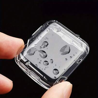 3pcs Transparent TPU Shockproof Earphone Case With Metal Clip