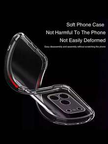 1pc Soft Transparent Anti-Drop Phone Case, Suitable Compatible With Apple 17/17Pro/17 Pro Max/16/16Pro/16Promax/15 14 13 12 11, Luxury Back Cover, Original Minimalist Transparent Phone Protective Case - Clear - View 3