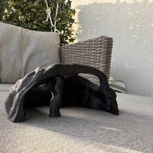 3D Printed Simulated Rock Hideaway House For Fish And Shrimp, Aquarium Decor And Shelter, Detailed Natural Texture, Multi-Hole Dwelling Space, Functional Ornament For Fish And Shrimp Keeping - A - View 4