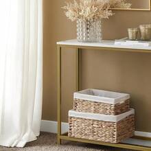 Sobuy Mesa Consola con Diseño Simple, Recepción de Entrada, Mueble de Recepción, Escritorio de Entrada [Golden FSB29-G] - Negro - Ver 8