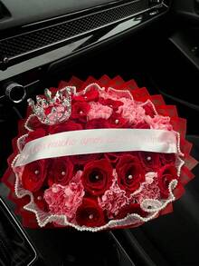 50/100pcs Diamond Shaped Bouquet Pins (0.6*3.8cm) | Transparent Pins Suitable For DIY Crafts, Weddings And Cosplay Wig Styling. This Set Provides 50 Or 100 Pcs Of 0.6*3.8cm Transparent Diamond-Shaped Bouquet Pins, The Sparkling Diamond Design On The Pin Head Adds An Elegant Luster To Your Floral Arrangements And Handicrafts. - Multicolor - View 8