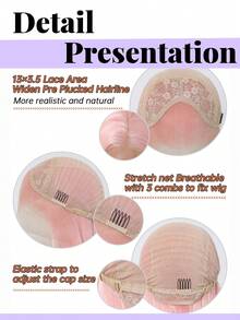 30英寸13x4蕾丝前假发，粉色经典时尚款，优雅酒红色蕾丝前假发，外观自然，耐热合成纤维，长直发造型，完美搭配休闲和派对装扮，合成蕾丝前假发，用途广泛，适合日常、派对、角色扮演、节日和音乐节等场合，舒适网状帽，新手友好，女士假发，节日妆容必备 - 淺粉色 - 查看 8