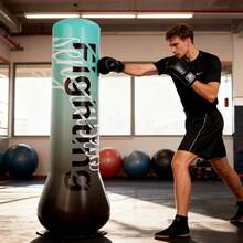 1.5m Inflatable Punching Bag PVC Boxing Training Sandbag Adjustable Weight Freestanding Punch Bag For Practicing Karate - Multicolor - View 8