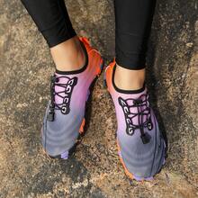 1双女士水鞋，透气速干游泳鞋，低帮户外运动赤足鞋，适合湖泊划船、海上冲浪、溪流徒步、健身房锻炼、钓鱼、潜水等活动。 - 灰紫橘 - 查看 7