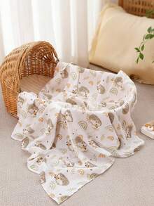1PC 120*110cm Muslin Swaddle Blankets High Quality Newborn Swaddle Wrap Receiving Blankets - Multicolor - View 11