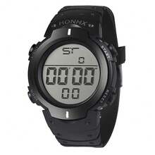 Classic Round Dial, Simple And Stylish Quartz Watch, Unisex, Sports And Casual, Waterproof, Suitable For Middle School Students, Teenagers And Adults, Electronic Watch. - 黑與白 - 查看 3